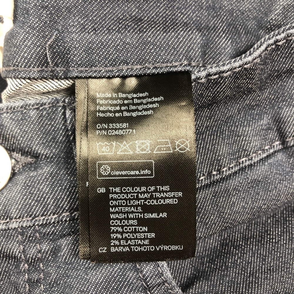 H&M LOGG Dark Blue Skinny Jeans -Size 6 - Picture 6 of 8